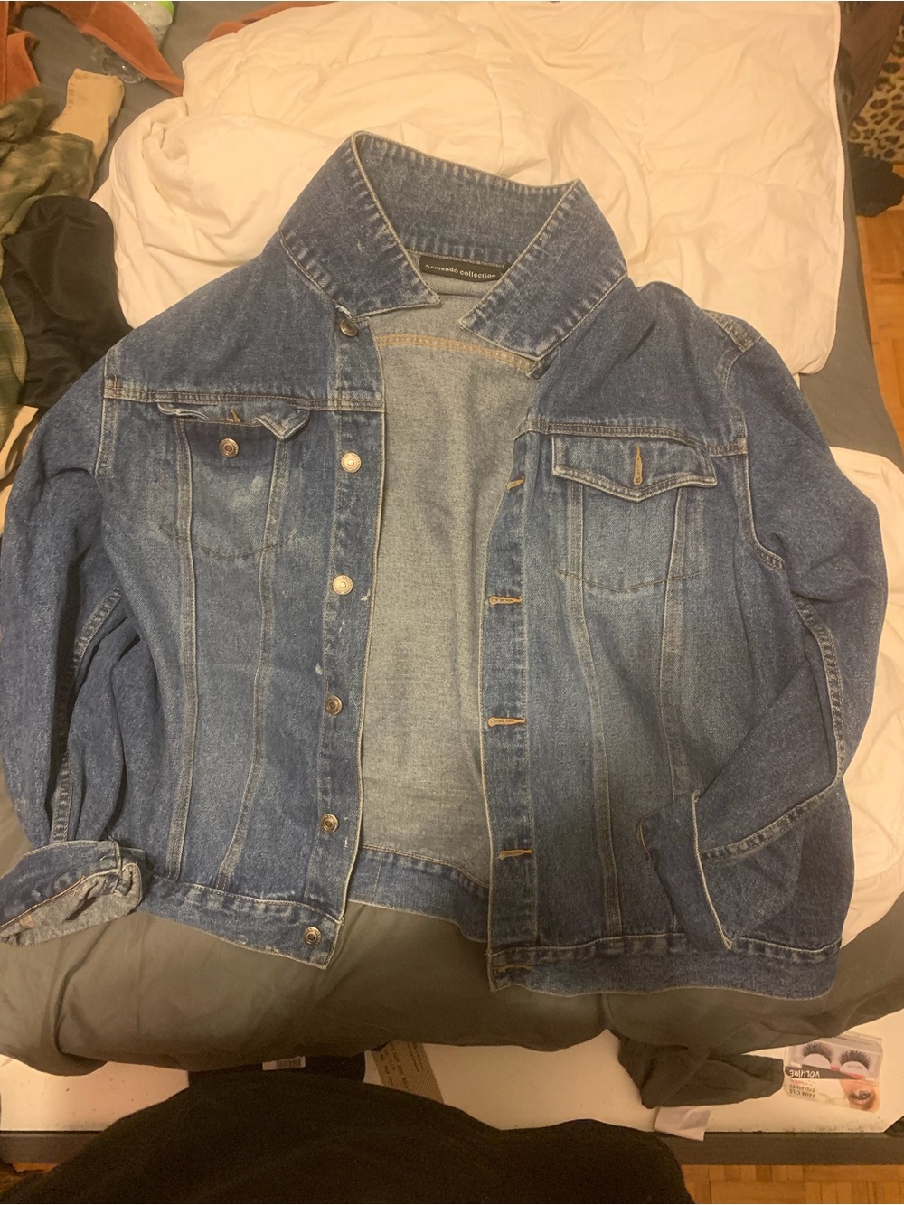 Classic Blue Denim Jacket - Men's Bomber Style